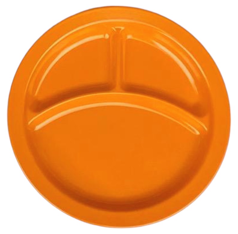 Plato de 3 compartimentos 21 cm