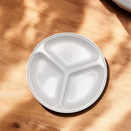 Tondo Tris - Plato redondo con 3 compartimentos 25 cm