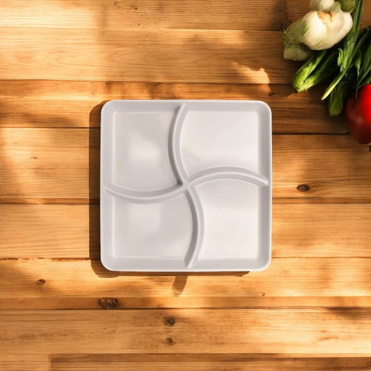 Bandeja Cuatro Mediana - Bandeja de 4 compartimentos 26x26 cm